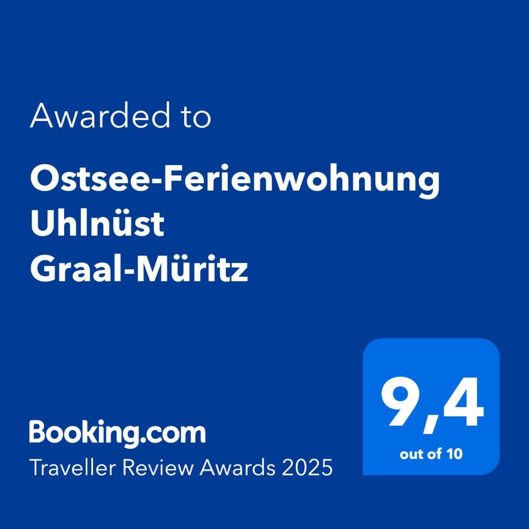 Ostsee-Ferienwohnung Uhlnuest Graal-Mueritz Gelbensande Eksteriør billede